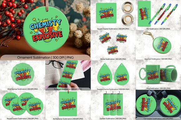 Chemistry Explosive PNG Design