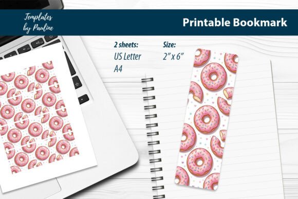 Donut Bookmarks for Students Printable