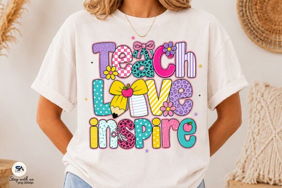 Evaluating the Teach Love Inspire PNG for Teacher Apparel and DIY Projects