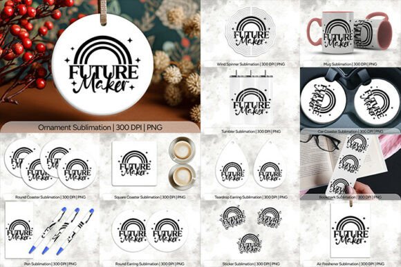 Future Maker Rainbow Sublimation PNG: A Strategic Asset for Educator-Themed Merchandise