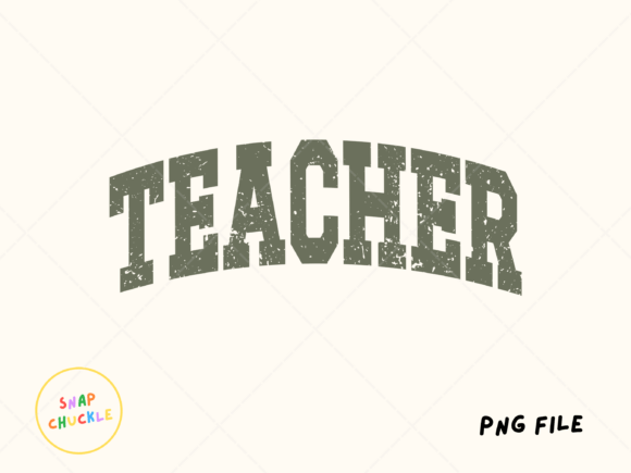 Olive Green Distressed Teacher PNG: A Strategic Asset for Educator Branding