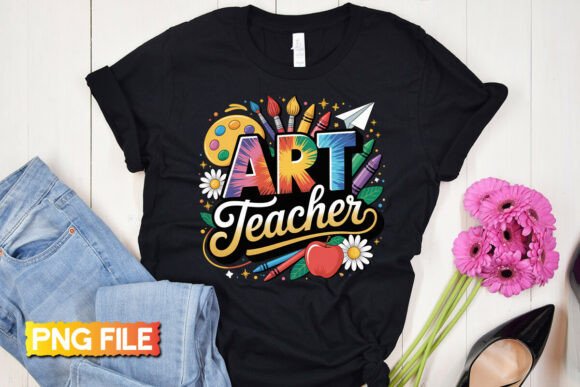 Rainbow Art Teacher School Supply PNG