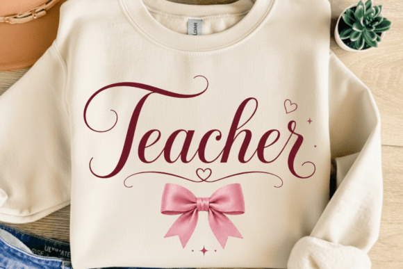 Teacher Bow Shirt PNG: A Stylish Digital Asset for Classroom Creativity