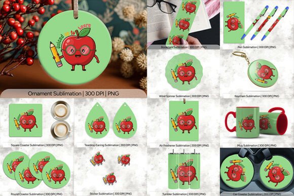 Transform Your Classroom Crafts with the Juiced Up to Learn Apple PNG Design