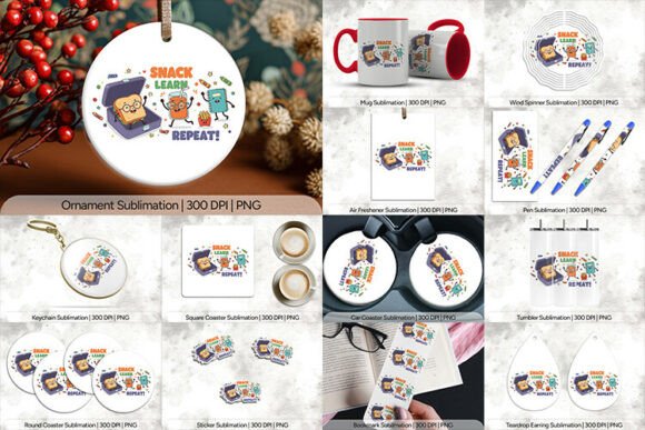 Unlocking Creativity: The Ultimate Guide to the Snack Learn Repeat School Sublimation Bundle