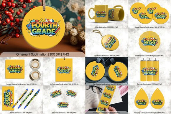 Unlocking Creativity with the Fourth Grade Sublimation PNG Bundle