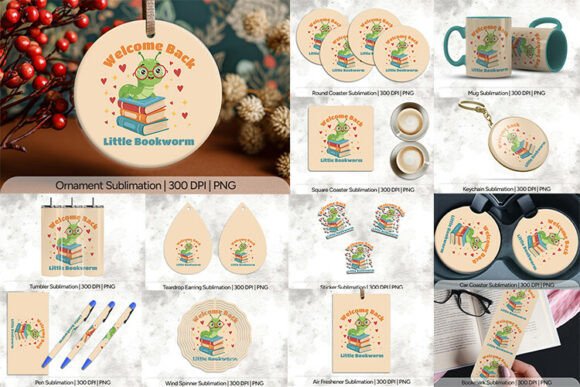 Welcome Back Little Bookworm PNG Design: A Comprehensive Guide to Your 14-Product Digital Bundle